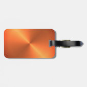 Orange Rust Shine Gepäckanhänger (Rückseite horizontal)