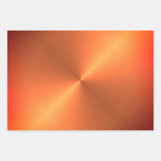 Orange Rust Shine Geschenkpapier Set (Vorderseite 2)