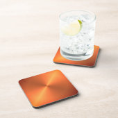 Orange Rust Shine Getränkeuntersetzer (Rechte Seite)