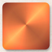 Orange Rust Shine Getränkeuntersetzer (Vorderseite)