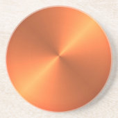 Orange Rust Shine Getränkeuntersetzer (Vorne)