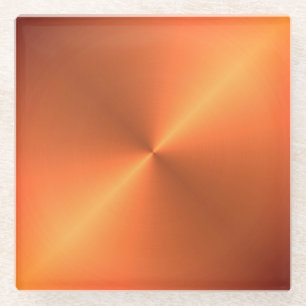 Orange Rust Shine Glasuntersetzer