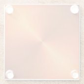 Orange Rust Shine Glasuntersetzer (Rückseite)