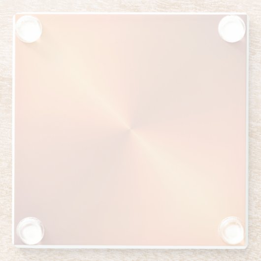 Orange Rust Shine Glasuntersetzer (Rückseite)