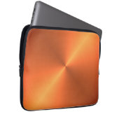 Orange Rust Shine Laptopschutzhülle (Vorne Rechts)