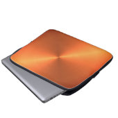 Orange Rust Shine Laptopschutzhülle (Vorne Knopf)