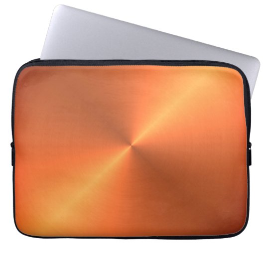 Orange Rust Shine Laptopschutzhülle (Vorderseite)