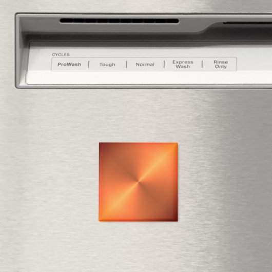 Orange Rust Shine Magnet (In Situ (Geschirrspüler))