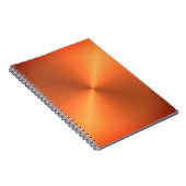 Orange Rust Shine Notizblock (Rechte Seite)