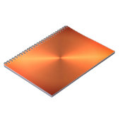 Orange Rust Shine Notizblock (Linke Seite)
