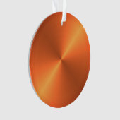 Orange Rust Shine Ornament (Vorderseite)