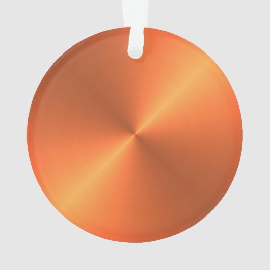 Orange Rust Shine Ornament (Rückseite)