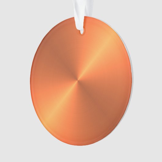 Orange Rust Shine Ornament (Vorderseite)