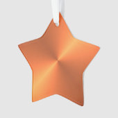Orange Rust Shine Ornament (Vorderseite)