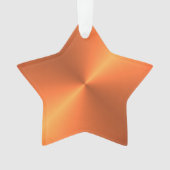 Orange Rust Shine Ornament (Vorderseite)