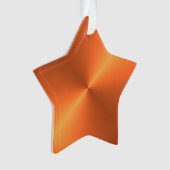 Orange Rust Shine Ornament (Vorderseite)