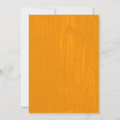 Orange Rustic Barn Wood Wedding Einladungen (Rückseite)