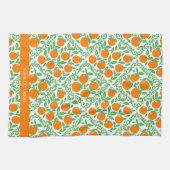 Orange Rustic Farmhouse French Country Geschirrtuch (Horizontal)