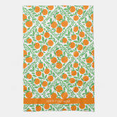 Orange Rustic Farmhouse French Country Geschirrtuch (Vertikal)