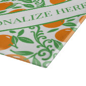 Orange Rustic Farmhouse French Country  Schneidebrett (Ecke)