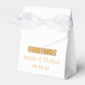 Orange Rustic Wildblume Gevor Box Geschenkschachtel (Vorderseite)