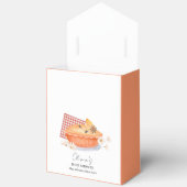 Orange Rustikale Süsse Pie Blume Fall Baby Dusche Geschenkschachtel (Offen)