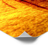 Orange Sadness Aquarellmalerei Poster (Ecke)