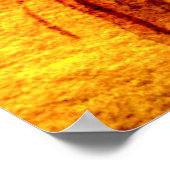 Orange Sadness Aquarellmalerei Poster (Ecke)