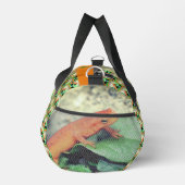 Orange Salamander Personalisiert Duffle Bag (Rechts)