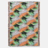 Orange Salamander Red Eft Nature Art Pattern Decke (Vorderseite Vertikal)