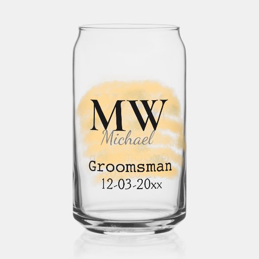 Orange Salbei grüner Trauzeuge wird das Datum des  Dosenglas (Rückseite)