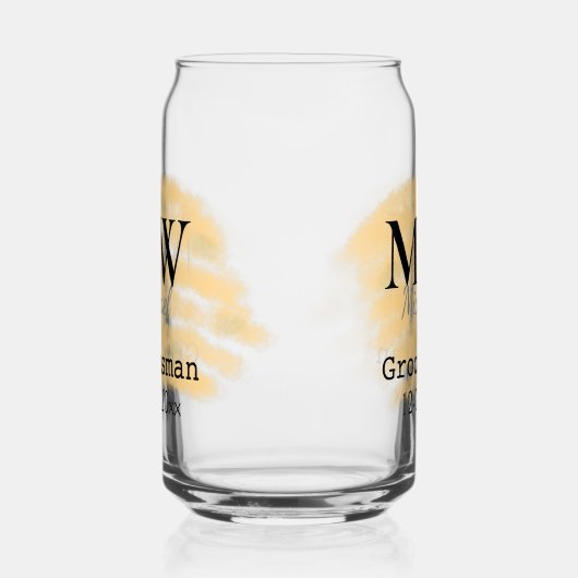 Orange Salbei grüner Trauzeuge wird das Datum des  Dosenglas (Rechts)