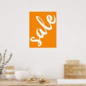 Orange Sale, 18x24 Spring Summer Season Sale Poster (Küche)