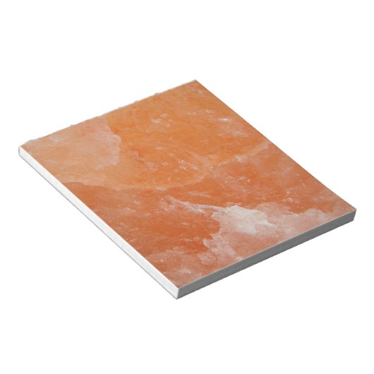 Orange Salzstein Notizblock (angewinkelt)