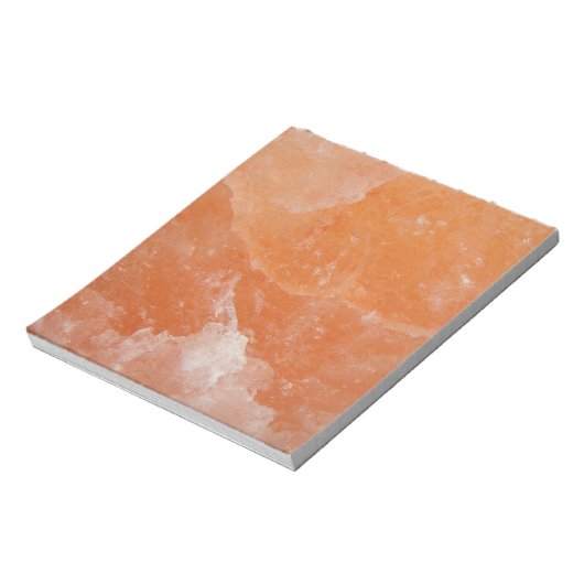 Orange Salzstein Notizblock (Rotiert)