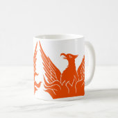 Orange San Francisco Phoenix Kaffeetasse (VorderseiteRechts)