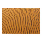 Orange Sand Dune: Abstrakte Textur Kissenbezug (Rückseite)
