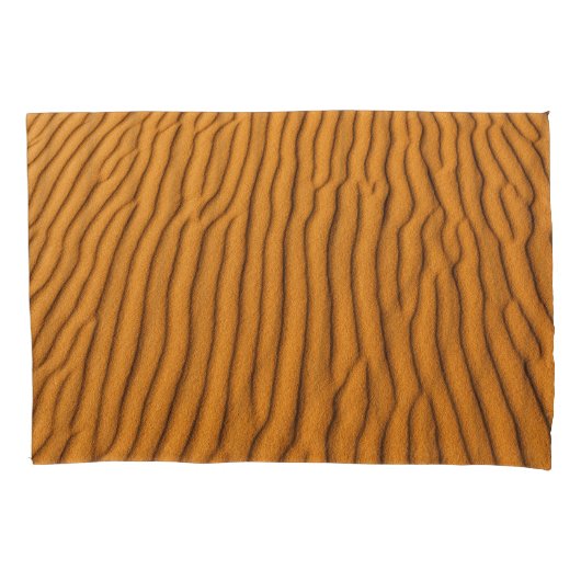 Orange Sand Dune: Abstrakte Textur Kissenbezug (Vorderseite)