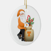 Orange Sankt Keramikornament (Rechts)