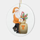 Orange Sankt Keramikornament (Links)