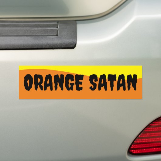 ORANGE SATAN AUTOAUFKLEBER (Auf Auto)