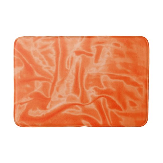 Orange Satin - Mittel Bath Mat Badematte (Vorderseite)