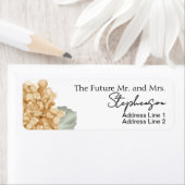 Orange Save The Date Custom Name Return Address (Insitu)