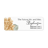 Orange Save The Date Custom Name Return Address (Vorne)