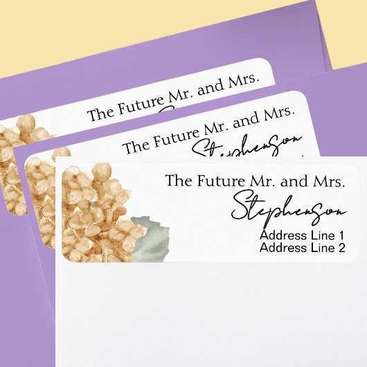 Orange Save The Date Custom Name Return Address