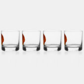 Orange Scallop Muschel Seashell Whiskyglas (Links)