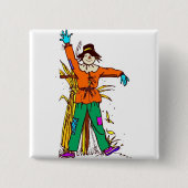 Orange Scarecrow Button (Vorderseite)
