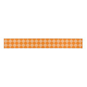 Orange Schachbrett Diamond Pattern Ripsband (Vorderseite)