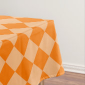 Orange Schachbrett Diamond Pattern Tischdecke (Beispiel)