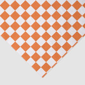 Orange Schachbrett Seidenpapier (Ausschnitt)